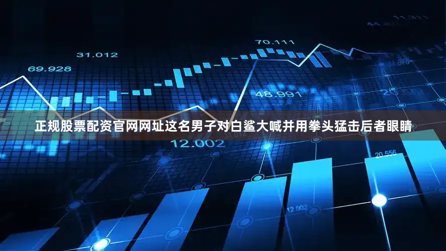 正规股票配资官网网址这名男子对白鲨大喊并用拳头猛击后者眼睛