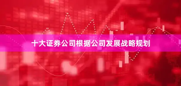 十大证券公司根据公司发展战略规划
