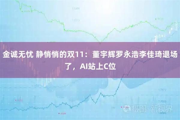 金诚无忧 静悄悄的双11：董宇辉罗永浩李佳琦退场了，AI站上C位